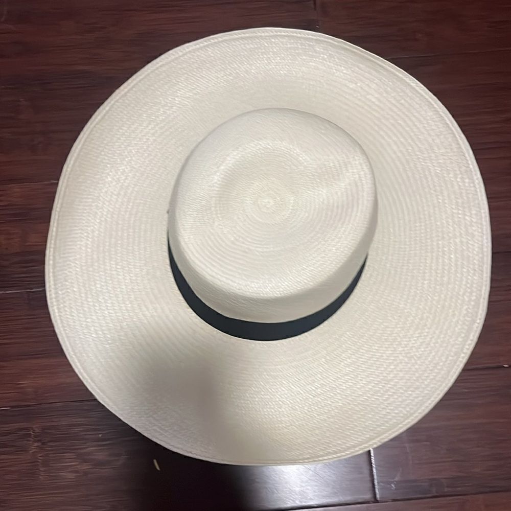 Guadalupe Hat - Light Beige - Size Small BRAND NEW Hat - Black Brim Gold Logo - Picture 2 of 3